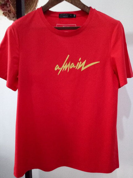 تي شيرت نسائي صيفي جديد 2020 تي شيرت قطني مطبوع عليه حروف تي شيرت نسائي ماركة تشيرتات غير رسمية فضفاضة تي شيرت علوي