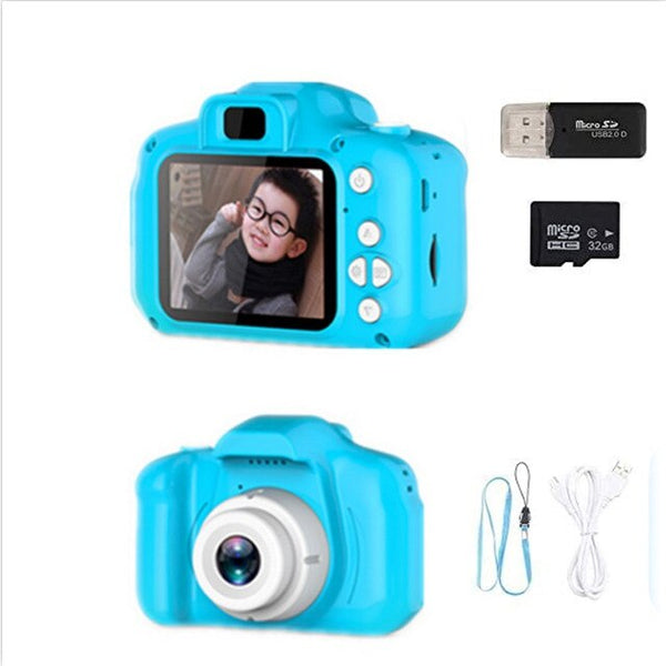 Digital Camera 1080P 2.0 "HD Selfie Video Camera With 32GB TF Card Reader Ideal Gifts for Children
