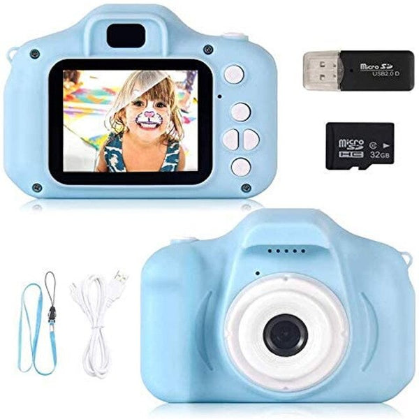 Digital Camera 1080P 2.0 "HD Selfie Video Camera With 32GB TF Card Reader Ideal Gifts for Children